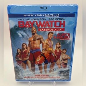 Baywatch Extended Cut Blu-ray + DVD + Digital HD NEW Sealed